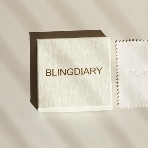 BLINGDIARY Moissanite Stud Earrings, 925 Sterling Silver 18K White Gold Plating Studs for Women Men, Wedding Jewelry Engagement Earrings (Four Prongs, 1cts/pair(5mm each stone)) - Thumbnail 6