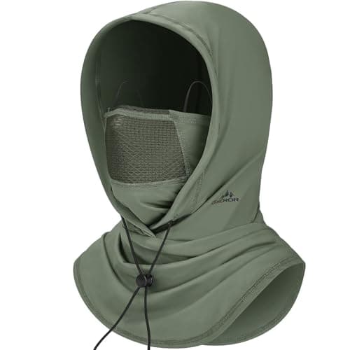 GXCROR Cooling Breathable Balaclava Face Mask Sun UV Protection Hood Shiesty Mask for Cycling Fishing Running Green - Image 1