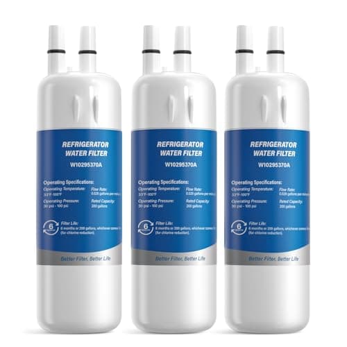 W10295370A Water Filter Replacement, Compatible with EDR1RXD1 Filter 1, WRS588FIHZ04 WRS588FIHZ06 WRS571CIHZ04 WRS325SDHZ08 WRS325FDAM04 WRMF3636RZ00 WRS321SDHZ WRS321SDHZ11 WRS325SDHZ WRS321SDHZ08 - Image 1