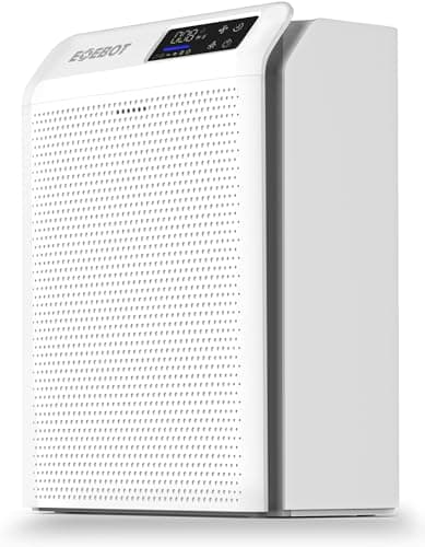 Air Purifiers for Home Large Room, Cover Up to 1,996 Ft² with True HEPA Filter & Washable Pre-Filter, Sleep Mode, PM2.5 Air Quality Monitor, Air Purifier for Bedroom, Pet Hair, Dust, Smoke, White - Image 1