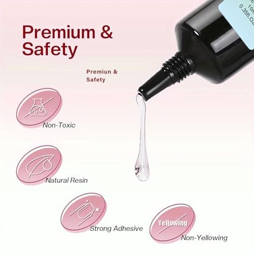Woobena 2Pcs 3D Gel Nail Art,15ml Sculpting Gel Molding for Nails 3 in 1 Clear Rhinestone Nail Art Glue DIY Home and Nail Salon Christmas for Women - Thumbnail 4