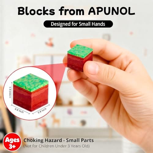 APUNOL 150 PCS Magnetic Blocks for Kids – STEM Magnetic Building Blocks Set, Magnetic Blocks for Boys & Girls Ages 3‑12, Creative Construction Toy Christmas & Birthday Gift - Thumbnail 5
