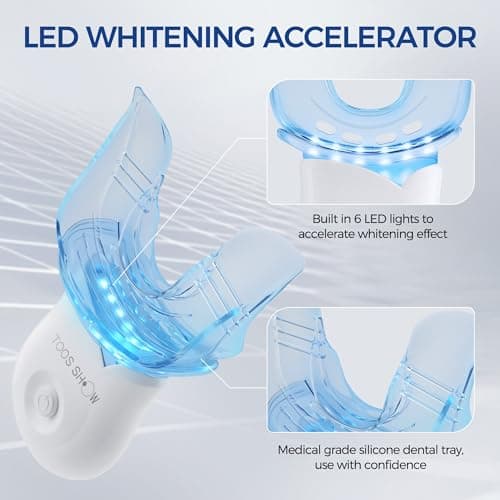 Teeth Whitening Kit for Sensitive Teeth,with 4 x 35% CP Pen & 1 Remineralization Pen,LED Accelerator Light Non,Tooth Whitener Professional Oral Care Gently Yet Effectively Removes Stains - Thumbnail 5