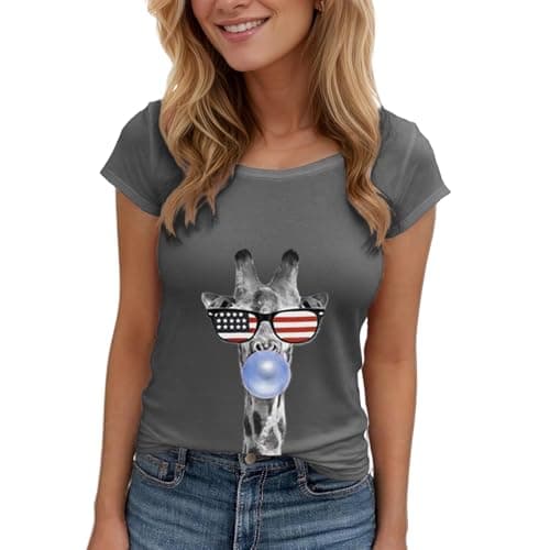 Women's Floral T-Shirts Graphic Loose Tees Sunflower Graphic Summer Short Sleeve Boho Casual Tops - Image 1