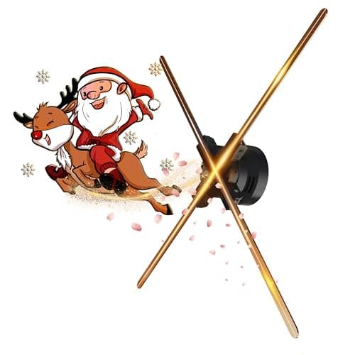 3D Hologram Fan,27.5“ Christmas Tree Holographic Fan Advertising Display with Remote,Hologram Projector with 700 Video Library,70CM Hologram Fan HD LED for Business Store Signs,Halloween - Image 1