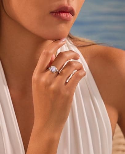 Rose Birthstone Ring - 925 Sterling Silver Rose Cut Cubic Zirconia December Tanzanite 3D Flower Adjustable Ring Engagement Promise Ring Birthday Jewelry Gift for Women Wife Daughter DR0166D - Thumbnail 6