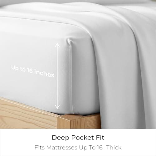 Mellanni Flannel Bed Sheet Set - 3 Piece Luxury 100% Heavyweight 180GSM Cotton - Cozy, Soft & Breathable - Deep Pockets with All-Around Elastic - Warm & Comfortable (Twin, White) - Thumbnail 4