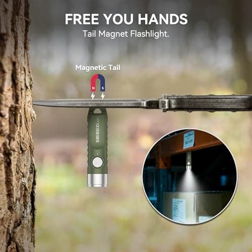 SMINGXI A11 Rechargeable Keychain Flashlight -Pocket Mini Flashlight,Key-Chain 500 High Lumens,EDC Flashlights,Waterproof Small Lightweight for Everyday Carry, Camping, Hiking, Emergency - Thumbnail 6