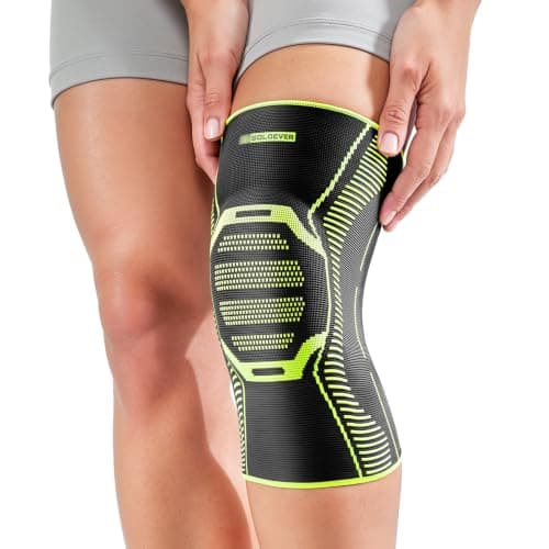 Knee Brace for Men ＆ Women [Upgraded Side Stabilizers Support] Compression Knee Support with Patella Gel - Medical Knee Sleeve for Pain Relief, ACL, PCL, Meniscus, Injury Recovery, Arthritis, Sports