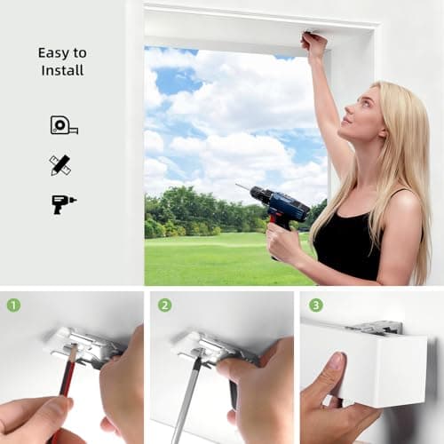 ZSTARR Motorized Smart Blind for Window with Remote Control, Automatic Blackout Roller Shade Customizable Size,with Valance Child Safety Rechargeable Battery Blinds (Full Blackout Black) - Thumbnail 6