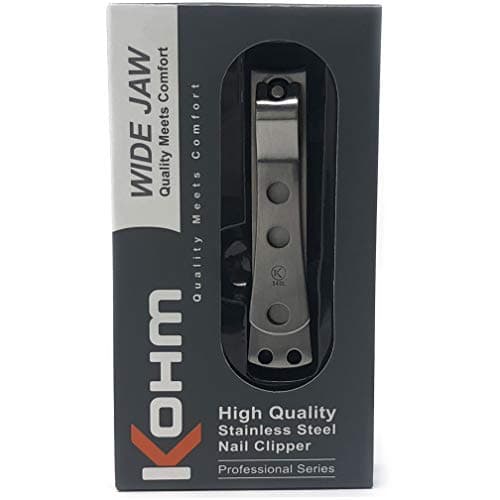 KOHM Curved Nail Clippers with Nail File (in Build) - Heavy Duty Stainless Steel Toe Nail Nippers Tool for Men, Women, Seniors & Adults - Thumbnail 6