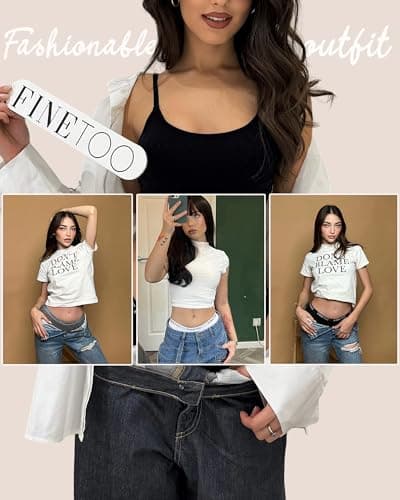 FINETOO Cotton underwear for women Cheeky Bikini Panties Low Rise Soft Lace Hipster Sexy Panty for Dailywear 6 Pack - Thumbnail 2