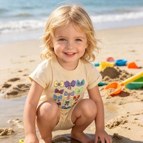 AMWIPE Magical Shirt for Girls Cute Ribbons Bows Shirts Toddler Girls Festival T-Shirts Birthday Tee Tops Holiday Outfits - Thumbnail 5