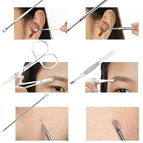 Nail Clippers Kit Women's Accessories,Manicure Pedicure Kit Professional Grooming Kits,Nail Care Tools with Travel Case Gifts for Men Women - Thumbnail 4