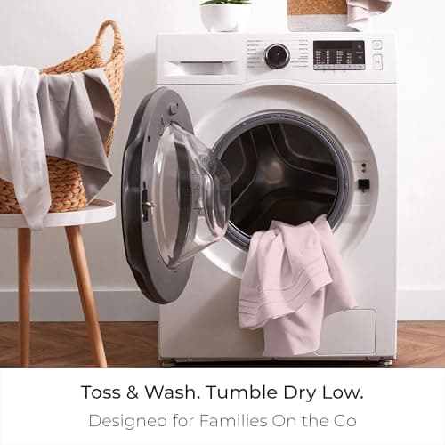 Mellanni Twin XL Size Flat Sheet - Iconic Collection Bedding - Hotel Luxury, Extra Soft, Cooling - Wrinkle, Fade, Stain Resistant - 1 Flat Sheet Only (Twin XL, Blush Pink) - Thumbnail 6