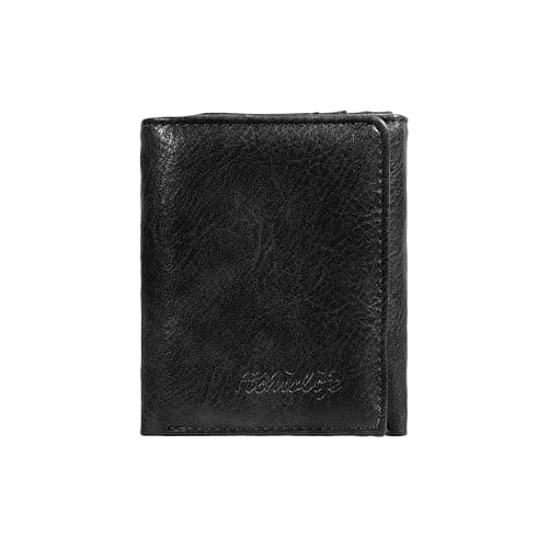 HiChiclife Men's Trifold Wallet, Classic RFID Blocking Leather Design - Durable Front Pocket Wallet with ID Window & Multiple Card Slots, Gift Box Included - Image 1
