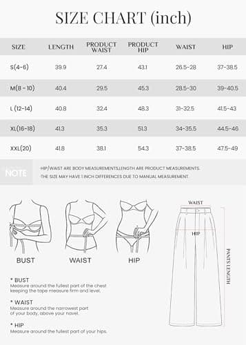 KIRUNDO Dress Pants Women 2026 Summer Polka Dot Palazzo Wide Leg Trousers Flowy Business Casual Slacks for Work with Pockets(Brown, X-Large) - Thumbnail 6