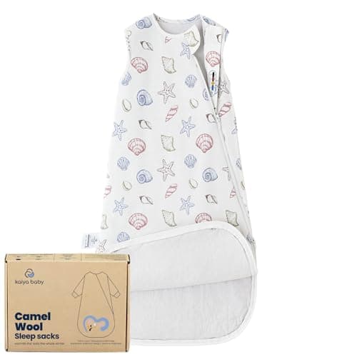 kaiya baby Unisex Sleeping Bag for Babies and Toddlers 1.0 Tog Sleep Sack 0-6 Months, Newborn Sleep Sack, Wearable Blanket Baby, One Piece Sleeveless Sleep Sack, Gifts for Baby