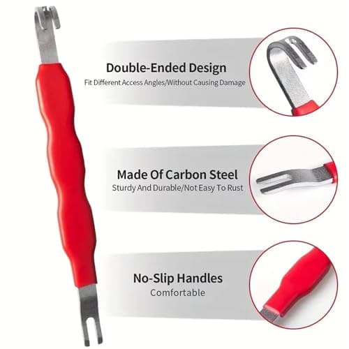 Automotive Electrical Terminal Connector Separator Removal Tool, Handy Automotive Electrical Connector Removal Tool - Easy to Use, Damage Free, Comfort Grip for Cars, Trucks, and SUVs (Red+Black) - Thumbnail 4