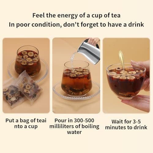 Addtool Maca Ginseng Power Blend Tea，Ginseng-Infused ten Treasure Kidney Tea , for Women & Men。with,Reishi Red Date Wolfberry Mulberry Cassia seed，Premium (180 grams / 15 packs) Each tea bag can be steeped multipletimes. - Thumbnail 6