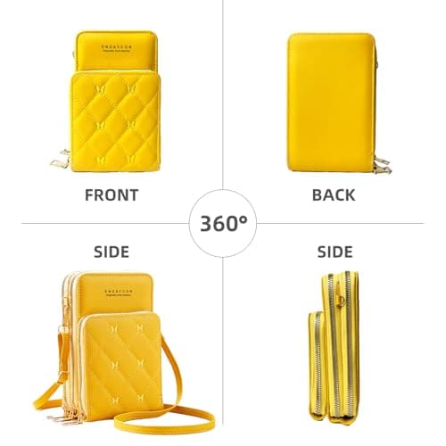 Endaycon Crossbody for Women, Trendy Small Phone Purse with Secure Card Slots, Lightweight Card wallet - Thumbnail 2