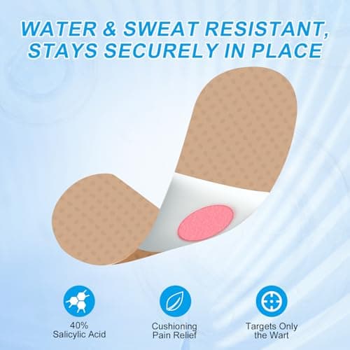 ZGjoib WART Corn Remover Pads for Feet 40% Salicylic Acid Wart Remover Pads, Corn Removers for Toes,Body - Thumbnail 4