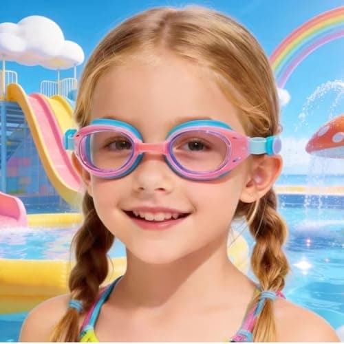 YUENREE 3 Pack Kids Swim Goggles for Boys Girls Ages 6-12 | No Leak Anti-Fog UV Protection | Easy Adjust Non-Slip Strap | with 3 Hard Travel Cases - Thumbnail 4
