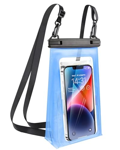 TDLIRH Large Waterproof Phone Pouch Universal Phone Waterproof Case for iPhone 15 14 13 12 11 Pro Max Galaxy S22 S21 IPX8 Water Proof Dry Bag with Wide Lanyard Waterproof Pouch for Swimming Rafting