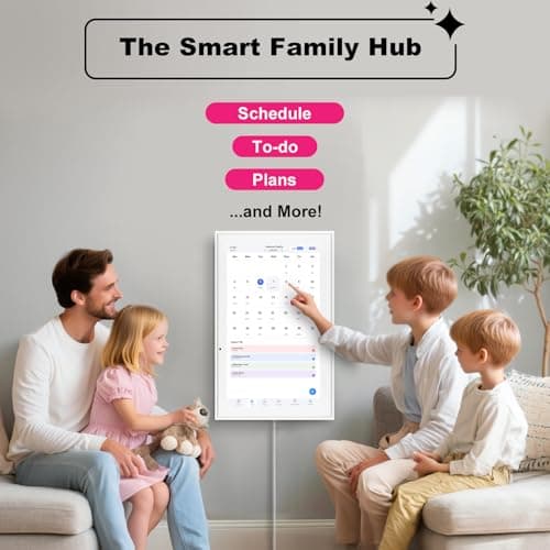 Digital Calendar, 15.6 Inch Wall Planner Electronic Calendar&Chore Chart,1080P Full HD Interactive Touchscreen Smart Touchscreen Interactive Display for Family Schedules – Wall Mount Included, Great for Organizing Your 2025-2026 White - Thumbnail 2