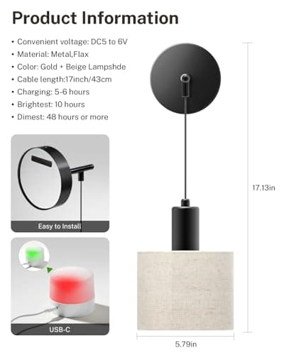 SAIMAND Battery Operated Wall Sconce Set of 2, Wireless Rechargeable Wall Lights with Remote Control, 9 Colors Dimmable LED Lamps, Modern Cordless Sconces for Bedroom Living Room Hallway(Black) - Thumbnail 6
