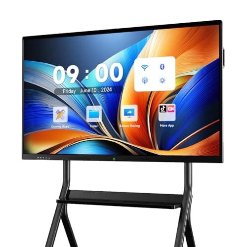 MWE 85'' Smart Board,Electronic Interactive White Board with 4K Touchscreen Display Built in UHD Camera Open App Ecosystem Digital Whiteboard for Business Office Classroom Home (85'') - Image 1