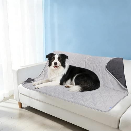 ZAKAPAWS Premium Cooling Blanket for Large Dogs - Breathable Summer Cold Pet Throw Blanket, Q-MAX>0.5, Washable Durable Soft Cooling Cat Mat for Hot Weather, Grey,40x60 - Image 1