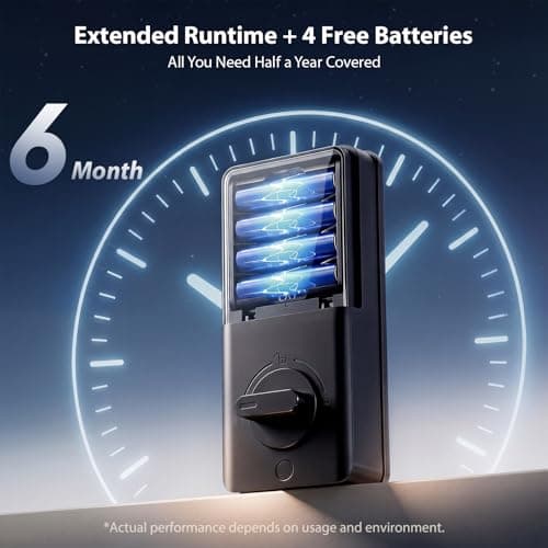 Smart Lock with Handles, Biquole Fingerprint Door Lock App Control - Thumbnail 3
