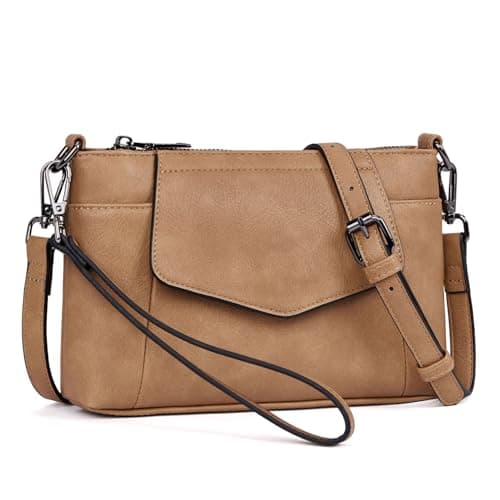 Switrock Small Crossbody Bags for Women, Cell Phone Bag Mini Over Wristlets Handbag Wallet Purse with Card Slots - Image 1