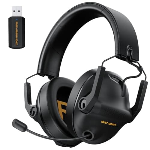 SG600 Wireless Gaming Headset for PC, PS5, PS4, Laptop, Mac, Nintendo Switch, 2.4GHz & Bluetooth 5.3 Gaming Headphones with Noise Canceling Mic, Stereo Sound, 70+Hr Battery, 15ms Latency - Image 1