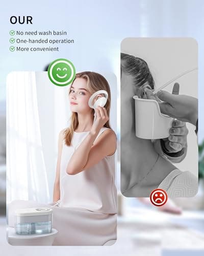 KAUGIC Electric Ear Wax Removal Kit, FSA-HSA-Eligible, Water Powered Ear Irrigation System with Sewage Collection, 4 Clean Modes, Safe & Effective, 3 Ear Tips for Adults - Thumbnail 3