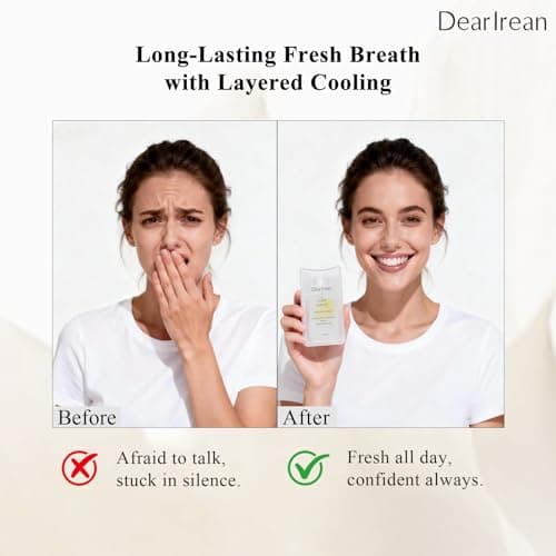 Dear Irean Probiotic Oral Breath Spray, Mouth Spray for Fresh Breath & Bad Breath, Breath Freshener with Prebiotics & Xylitol, Alcohol-Free, Sugar Free, Travel Size Oral Care Spray, 0.57 Oz - Thumbnail 2