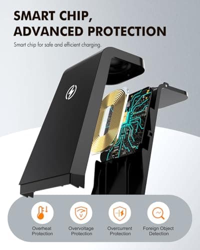 Wireless Charger for Samsung, 3-in-1 Android Charging Station - Thumbnail 4