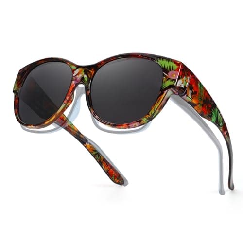 Xfeel Polarized Sunglasses Over Glasses for Women Trendy Shades Over Prescription Eyeglasses Sun Glasses - Image 1