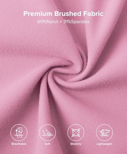 BRXL Womens Workout Jackets Full Zip Slim Fit Yoga Jacket Gym Track Jackets No Thumb Holes with Pockets Pink XXL - Thumbnail 5