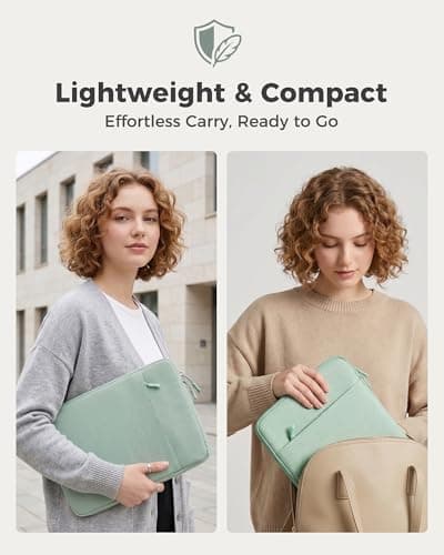 ProCase Laptop Sleeve 13" for MacBook Neo/Air/Pro 13-13.6 inch with A18/M5/M4/M3/M2/M1 Chip 2026-2016, Computer Case Also Compatible with 13" HP Dell ASUS Lenovo Acer Chromebook -Willow Green - Thumbnail 6