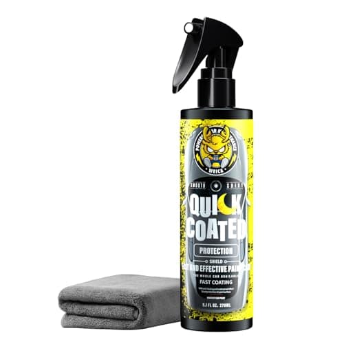 Ceramic Spray Coating for Cars, RV, Motorcycle, Boat - Hydrophobic Sealant & Wax - Quick Detailer for Extreme Gloss on Paint, Wheels, Trim - Safe on Chrome, Plastic, Vinyl - 9.1 fl oz