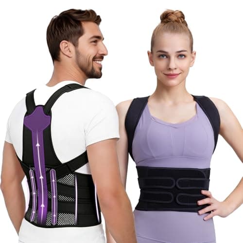 Posture Corrector for Women and Men, Adjustable Back Support Brace for Office, Home, Daily Wear, Breathable Shoulder Straightener for Upper Lower Back Pain Relief, Under Clothes Hunchback Correction - Image 1