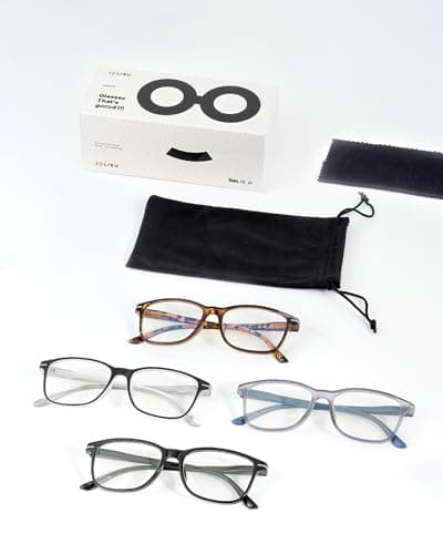 JOLISU 4 Pack Reading Glasses Men Women Spring Hinges Comfortable Glasses for Reading (1.75) - Thumbnail 6