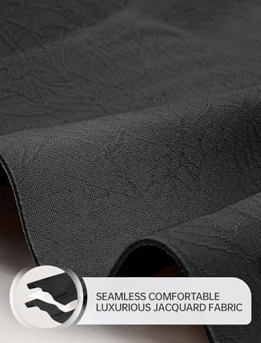 OEAK Women Jelly Bras No Underwire Scalloped Push Up Buttery Soft Tshirt Bra Seamless Full Coverage Convertible Everyday Bra Jacquard Black,4XL - Thumbnail 5