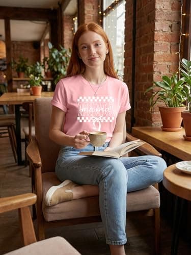 Mama Shirts for Women Mom Shirt Mom Life Crewneck T-Shirts Funny Mama Skeleton Rocker Graphic Tee Summer Pullove Tops - Thumbnail 4