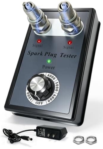 Spark Plug Tester Dual Holes, VEHLIVE 0-6000RPM Spark Tester Tool Simulator