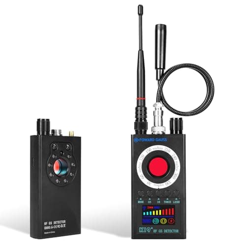FOWARD GAUSS Hidden Camera Detector Anti-Spy Detector Portable Listening Device Detector Camera Finder Professional Privacy Protector - Thumbnail 6