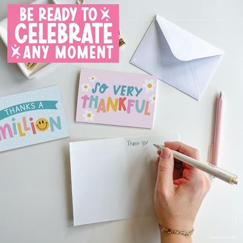 Hadley Designs Assorted Cards With Envelopes All Occasion - 54 Bulk Greeting Cards For All Occasions, Mixed Greeting Card Assortment, Birthday, Thank You, Congrats, Sympathy, Holiday Variety Card Pack - Thumbnail 4