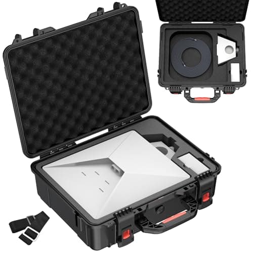 MEKEET Starlink Mini Case, Waterproof Hard case Fits Star Link Mini Dish, Portable Shoulder Dual Carry Options with Precision Cut Foam For Starlink Accessories,Ideal for Travel and Camping - Image 1
